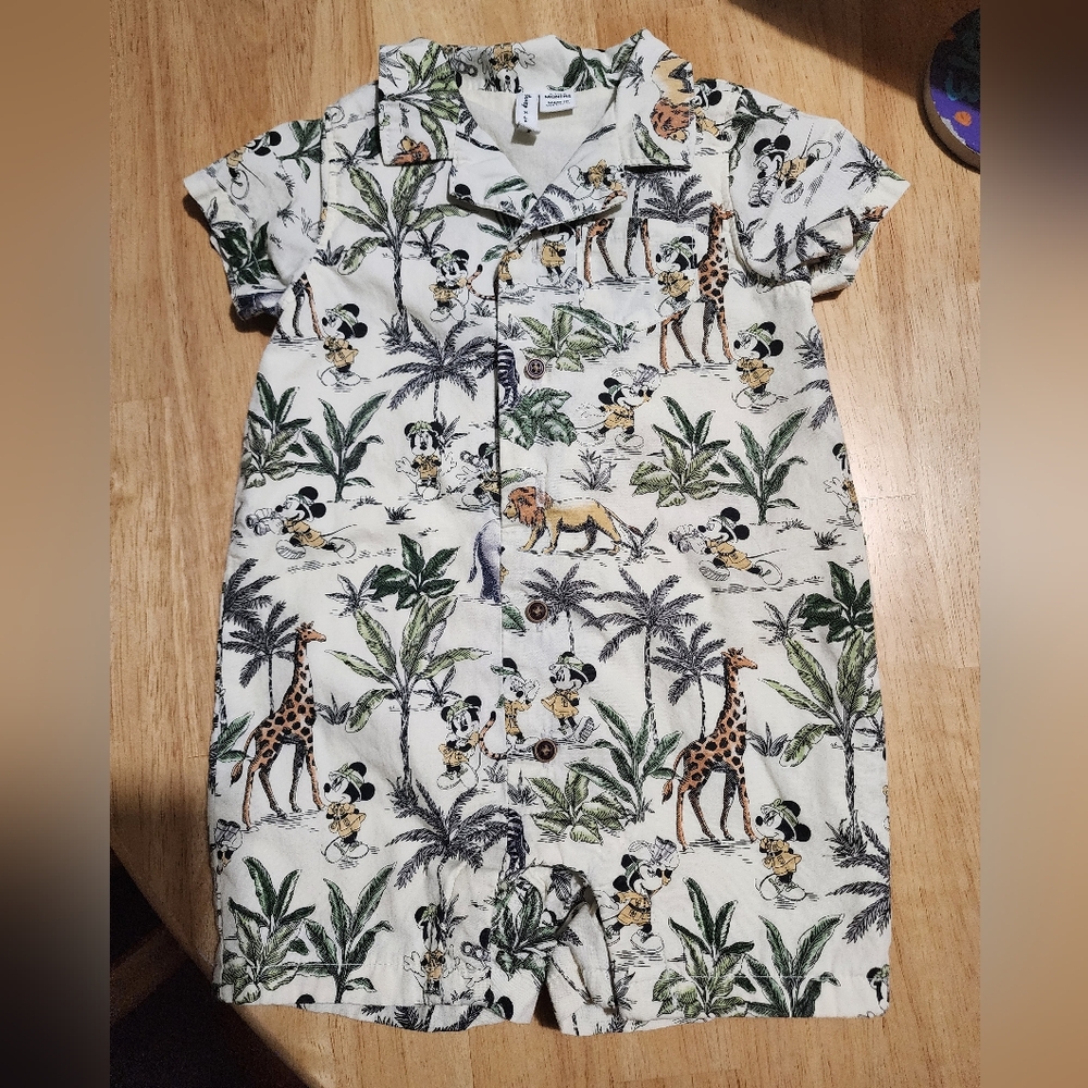 Disney Safari Adventure Bodysuit - White, Black, Green